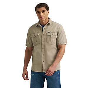 $8.85: Lee® Men's Heritage Short Sleeve Surplus Shirt (Select Sizes) at Walmart.com