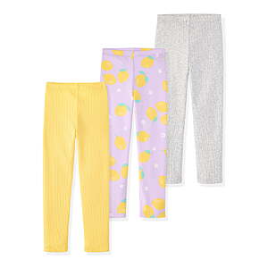 $2.72: 3 Pk Garanimals Newborn, Baby & Toddler Girl Cotton Pull-on Leggings, Sizes 0M–6T, 6-9 Months at Walmart.com