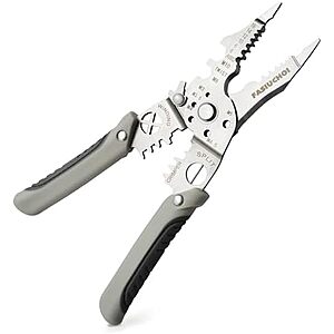 $5.69* | 9‑in‑1 FASIUCHOI Multi‑Function Adjustable Wire Stripper, Cutter & Crimping Tool at Amazon