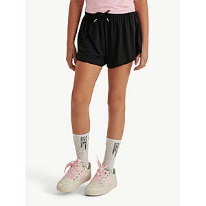 Justice Girl's Flutter Short (Sizes XS - XLP, Black/White) $5 + Free S&H w/ Walmart+ or $35+