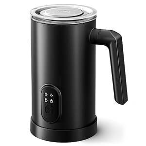 TINANA Electric Milk Frother, 4-in-1 Automatic Foam Maker & Milk Steamer, 12oz/350ml Warm and Cold Frother for Coffee, Latte, Cappuccino, Chocolate $29.99