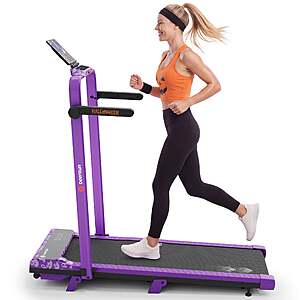 DeerRun 2026 Halloween Gift Edition 2-in-1 Foldable Treadmill for Home $187.78