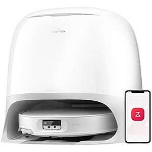 $749.99* | roborock Qrevo CurvX Ultra Slim Robot Vacuum w/ Thermo+ 3.0 Dock (White) at Amazon