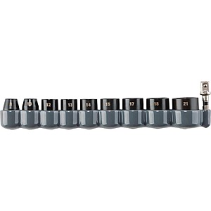 $19.97, FS, Makita Impact XPS 10 Piece 3/8 in. Drive 6-Point Metric Impact Socket Set w/ Standard Socket Adapter, SAE, $19.97