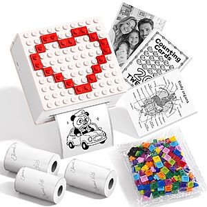 Phomemo M02C Bluetooth Mini Thermal Sticker Printer w/ 200 DIY Building Blocks & 3 Sticker Paper Rolls $18.06 + Free Shipping w/ Prime or on $35+