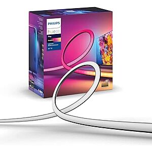 $139.97* | Philips Hue Play Gradient 55" Smart TV Light Strip - Flowing Multicolor LED Color-Changing TV BackLight at Amazon