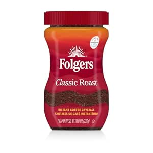 $7.59 Folgers Classic Roast Instant Coffee, 8 Oz. Jar with S&S