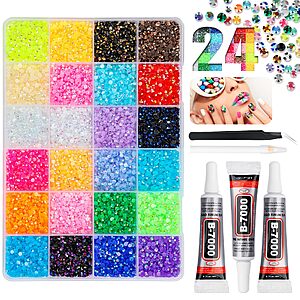 32000-Piece 3mm Snugyourt Resin Flatback Gem Bedazzling Kit $4.99 + Free Shipping w/ Prime or on $35+