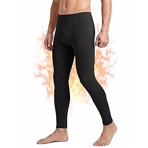 Amazon – Men's Fleece-Lined Thermal Long Johns - $5.99 w/ Code
