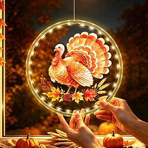 Amazon – 3-Pack Rechargeable Fall Window Lights - $16.99 w/ Code