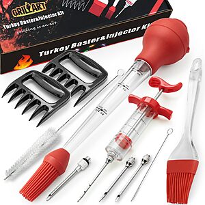 Amazon – PrinChef Turkey Baster & Meat Injector Kit - $17.39 w/ Code
