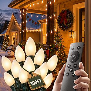 Amazon – addlon 100-ft C9 LED Christmas Lights - $49.49 w/ Code
