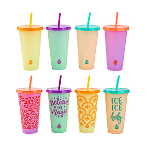 8-Pack 24-Oz TAL Color Changing Cups $9 + Free Shipping w/ Walmart+ or on $35+