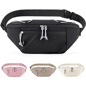 BAGSMART Roomy Waist Belt Fanny Pack w/ Adjustable Strap (Various Colors) $7.99 + Free Shipping w/ Prime or on $35+
