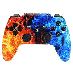 $15 FS WALMART+ by YUOY Wireless Controller Compatible with P4/P4 Slim/P4 Pro/Windows PC in 7 Cool Designs