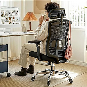 Prime Members: HUANUO Ergonomic Office Chair w/ 6D Armrests & Lumbar Support $89.60 + Free Shipping