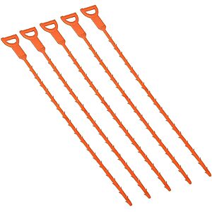 liboyixi 5 Pack 20 Inch Hair snake Hair Drain Clog Remover Cleaning Tool, sink snake drain suitable for unclogging hair, kitchen sinks and bathtubs $4.99
