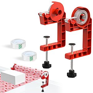 2-Pack MONMEE Tabletop Gift Wrapping Clamps w/ Tape Dispensers $12.49 + Free Shipping w/ Prime or on $35+