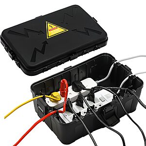 Hrensaw Large Outdoor Electrical Box Waterproof(12.5x8.5x5inch),IP54 Waterproof Outdoor Outlet Covers,Weatherproof Extension Cord Covers $24.99