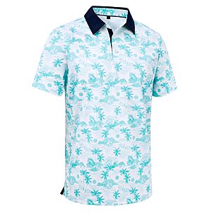Mens Polo Shirts Stretch Dry Fit Printed Golf Shirt Summer Party Beach Tops $11.99