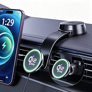 Tuorl Qi2.2 25W for MagSafe Wireless Car Charger Mount - $19.99 after coupon