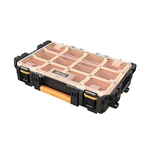 RIDGID Pro Gear System Gen 2.0 Stackable Durable Weather Resistant 10-Compartment Small Parts Organizer with Removable Bins $29.98