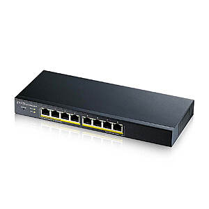 Zyxel GS1900-10HP 8-Port Gigabit PoE+ Managed Web Switch $66.65 + Free Shipping w/ Prime or $6 Fee per Order