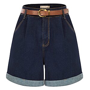 Bella Poque Women Plus Size Stretchy Denim Distressed Jean Shorts $9.99 AC