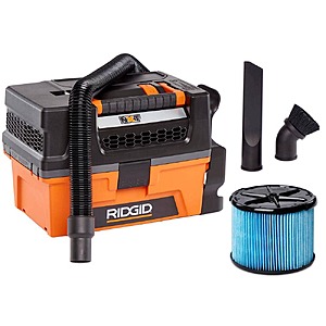 RIDGID 3 Gal. 5.0 Peak HP NXT Shop Vacuum Wet Dry Vac with Fine Dust Filter, Expandable Hose and Accessory Attachments HD0300 $84.98