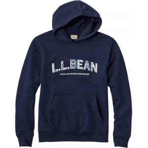 L.L. Bean Men's Essential Graphic Sweatshirts, Hoodie - Navy - Large $34.99