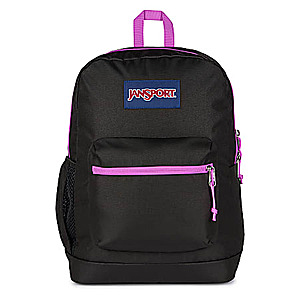 $22.50 Office Depot Pick Up Jansport Cross Town Plus Backpack With 15" Laptop Pocket, 90% Recycled, Black