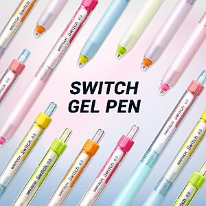 WRITECH 10-Count 0.5mm Retractable Gel Pens $9.59 + Free Shipping w/ Prime or orders $35+
