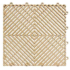 MotoFloor Vented Modular Garage Flooring Tiles $109.99 beige or gray free shipping Costco.com