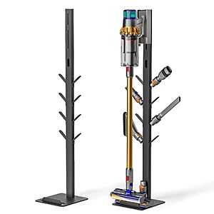 PEGZONE Freestanding Vacuum Stand w/ 8 Accessory Hooks (Black) $34.39 + Free Shipping w/ Prime or on $35+