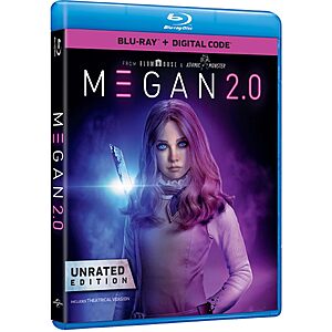 M3GAN 2.0 - Unrated Edition Blu-ray + Digital $9.49 Amazon.com