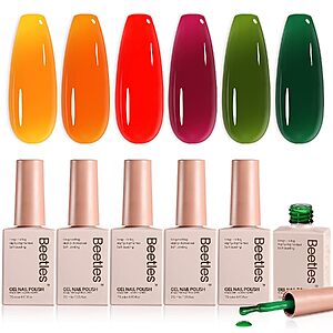 Beetles 6-Pack Winter Jelly Gel Nail Polish Set $5.69 w/ S&S + Free Shipping w/ Prime or on $35+