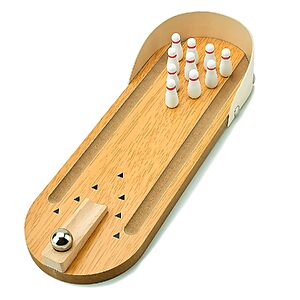 Tabletop Mini Wooden Bowling Game Set $3.79 + Free Shipping w/ Prime or on $35+
