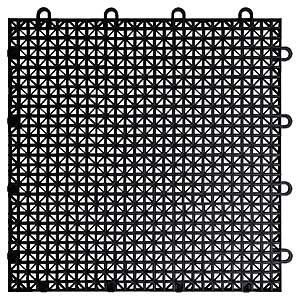 MotoFloor Modular Self Draining Garage Floor Tiles $99.99 Black or Gray Free Shipping Costco.com