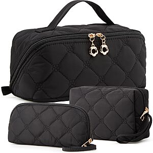 YTL Travel Makeup Bag, Puffer Cosmetic Organizer Bags, Women Toiletry Case $7.99