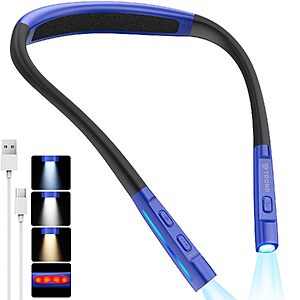 120-Lumen Trond Rechargeable USB-C Neck Reading Light w/ 3 Color Modes (Blue or Purple) $7.99 + Free Shipping w/ Prime or on $35+