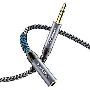 40' Bluerigger 3.5mm Male to Female Headphone Extension Cable w/ 24K Gold Plated Connectors $7.80 & More + Free Shipping w/ Prime or on $35+