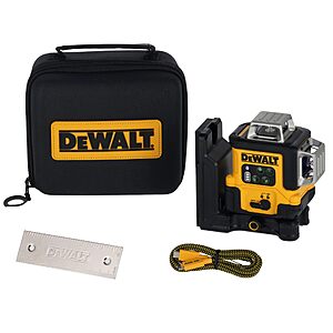 DEWALT Laser Level 360 Self Leveling, USB-C Rechargeable 3x360 Green Line Laser Leveler Tool, Fast Charging, 9 Hrs of Runtime, 1/8 inch Accuracy (DCLE14361GB) $499