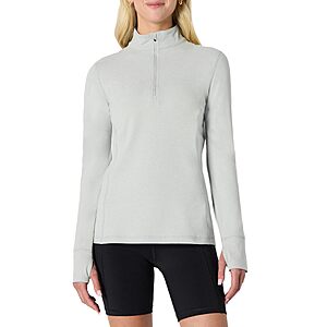 Amazon Essentials Women's Athletic Soft Performance Lightweight Quarter-Zip Workout Top  $4.28 to $7.40