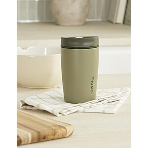 $24.99(Pack of 4)Owala SmoothSip Slider Insulated Stainless Steel Coffee Tumbler, Reusable Iced Coffee Cup, Hot Coffee Travel Mug, BPA Free 12 oz, Off Road