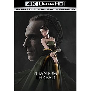 Phantom Thread [4k + Blu-ray + Digital] $14.99 Amazon.com