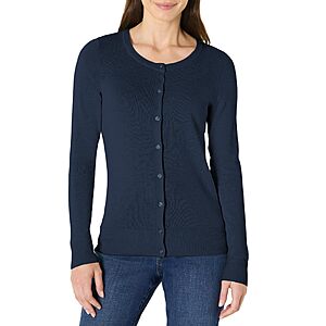$5.33 to $7.32 Amazon Essentials Women's Lightweight Crewneck Cardigan Sweater ( Size M and 1X only)