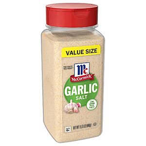 15.75-Oz McCormick Garlic Salt $5.08 w/ S&S + Free Shipping w/ Prime or on $35+