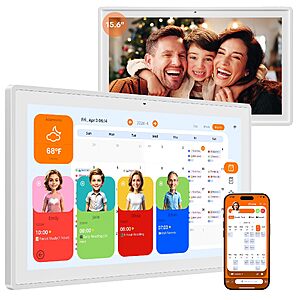 Pastigio 15.6 inch Digital Calendar Wall Touch Screen, NO Subscription Fee, All-in-one family hub - $108.78 AC