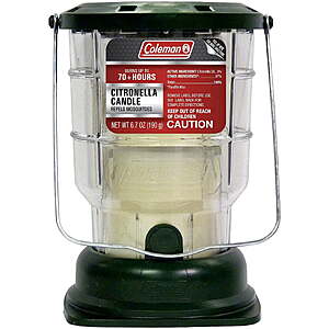 $9.88: Coleman Citronella Candle Outdoor Lantern - 70+ Hours, 6.7 Ounce at Walmart.com