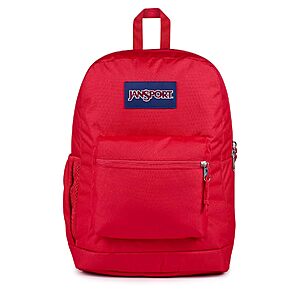 JanSport Cross Town Plus 26L Backpack w/ 15" Laptop Sleeve (Red Tape) $27 + Free Shipping w/ Prime or on $35+